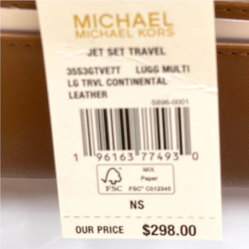 Michael Kors Large Continental Wallet Wristlet Luggage Multi - Picture 10 of 10